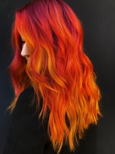 Vivid hair color