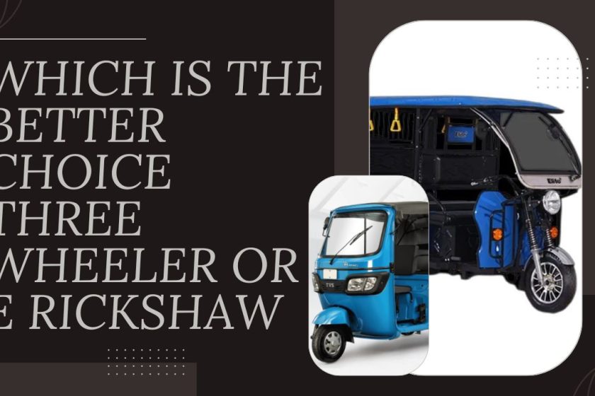 Which is the Better Choice Three Wheeler or E Rickshaw