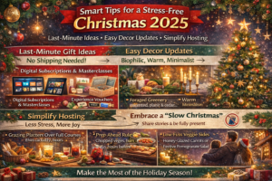 Thoughtful last-minute Christmas 2025 gift ideas including digital vouchers and curated gourmet baskets