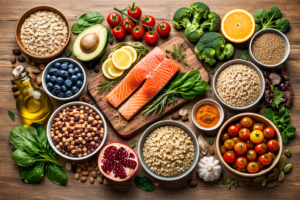 Healthy whole foods that support a long and healthy life